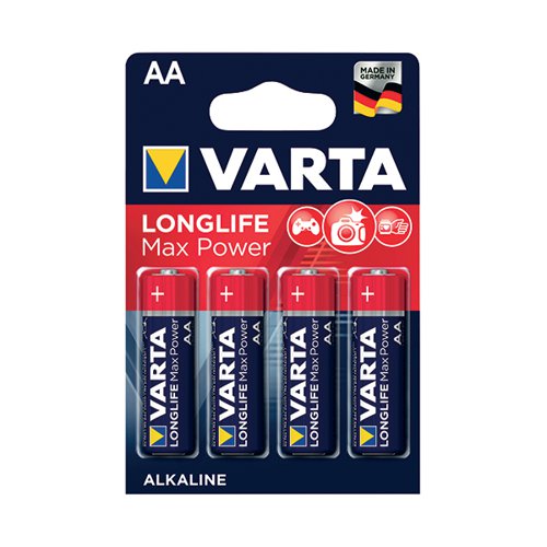 VARTA LONGLIFE MAX POWER AA BATTERY (PACK OF 4) 04706101404