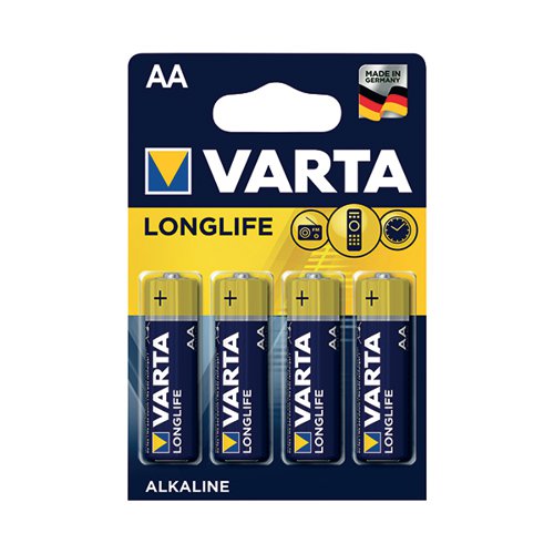 VARTA LONGLIFE AA BATTERY (PACK OF 4) 04106101414