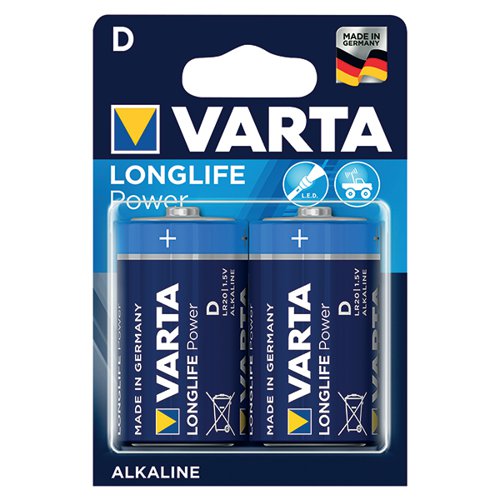 VARTA D HIGH ENERGY BATTERY ALKALINE (PACK OF 2) 4920121412