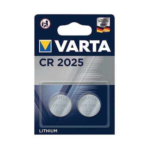 VARTA CR2025 LITHIUM COIN CELL BATTERY (PACK OF 2) 060251014