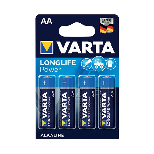 VARTA AA HIGH ENERGY BATTERY ALKALINE (PACK OF 4) 4906620414