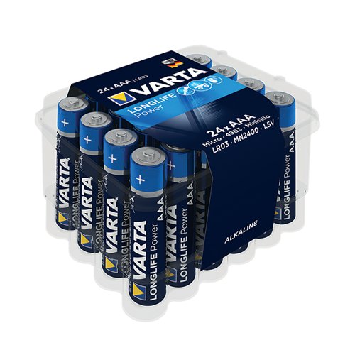 VARTA LONGLIFE POWER AAA BATTERY (PACK OF 24) 04903121124