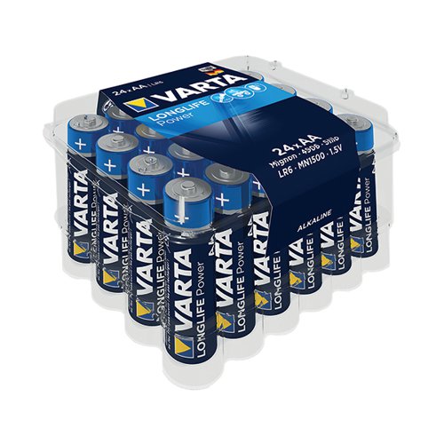 VARTA LONGLIFE POWER AA BATTERY (PACK OF 24) 04906121124