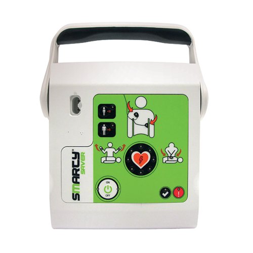 SMARTY SAVER SEMI AUTOMATIC DEFIBRILLATOR WITH STURDY DEFIBRILLATOR CASE SM1B1001