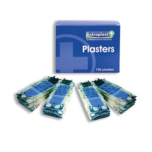 WALLACE CAMERON BLUE DETECTABLE PILFERPROOF PLASTERS (PACK O