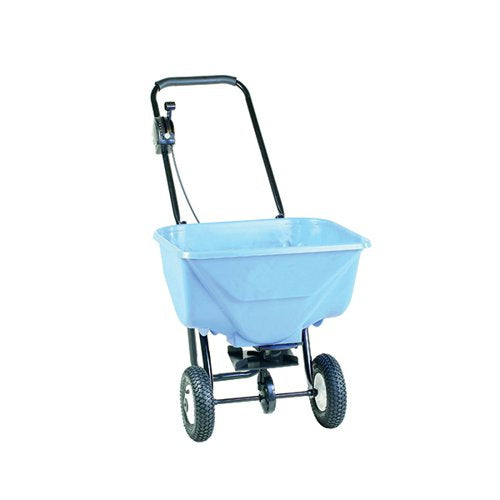 WINTER SALT SPREADER BLUE 30KG CAPACITY SPREAD AREA OF 1.8-3