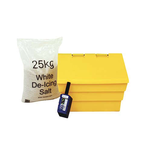 50 LITRE GRIT BIN AND 25KG SALT KIT 389115