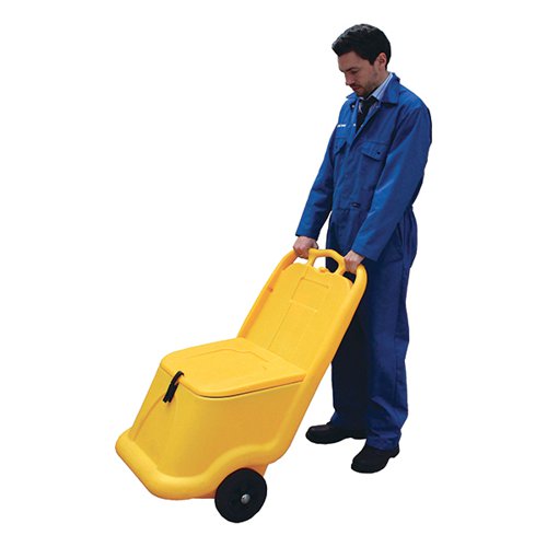 MOBILE SALT AND GRIT BIN 75 LITRE YELLOW 388946