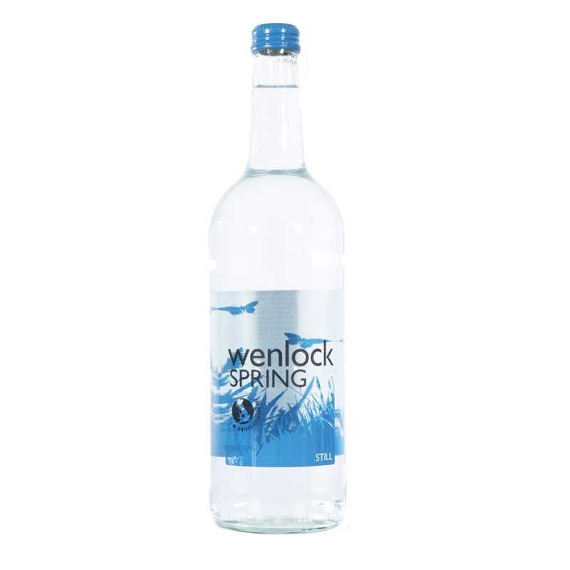 WENLOCK SPRING STILL GLASS WATER BOTTLES (750ml) x 12