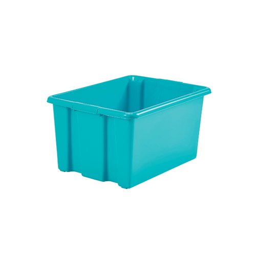 STACK AND STORE 32 LITRES MEDIUM TEAL STORAGE BOX S01M809