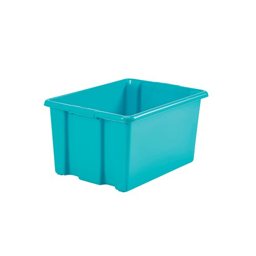 STACK AND STORE 14 LITRES SMALL TEAL STORAGE BOX S01S809