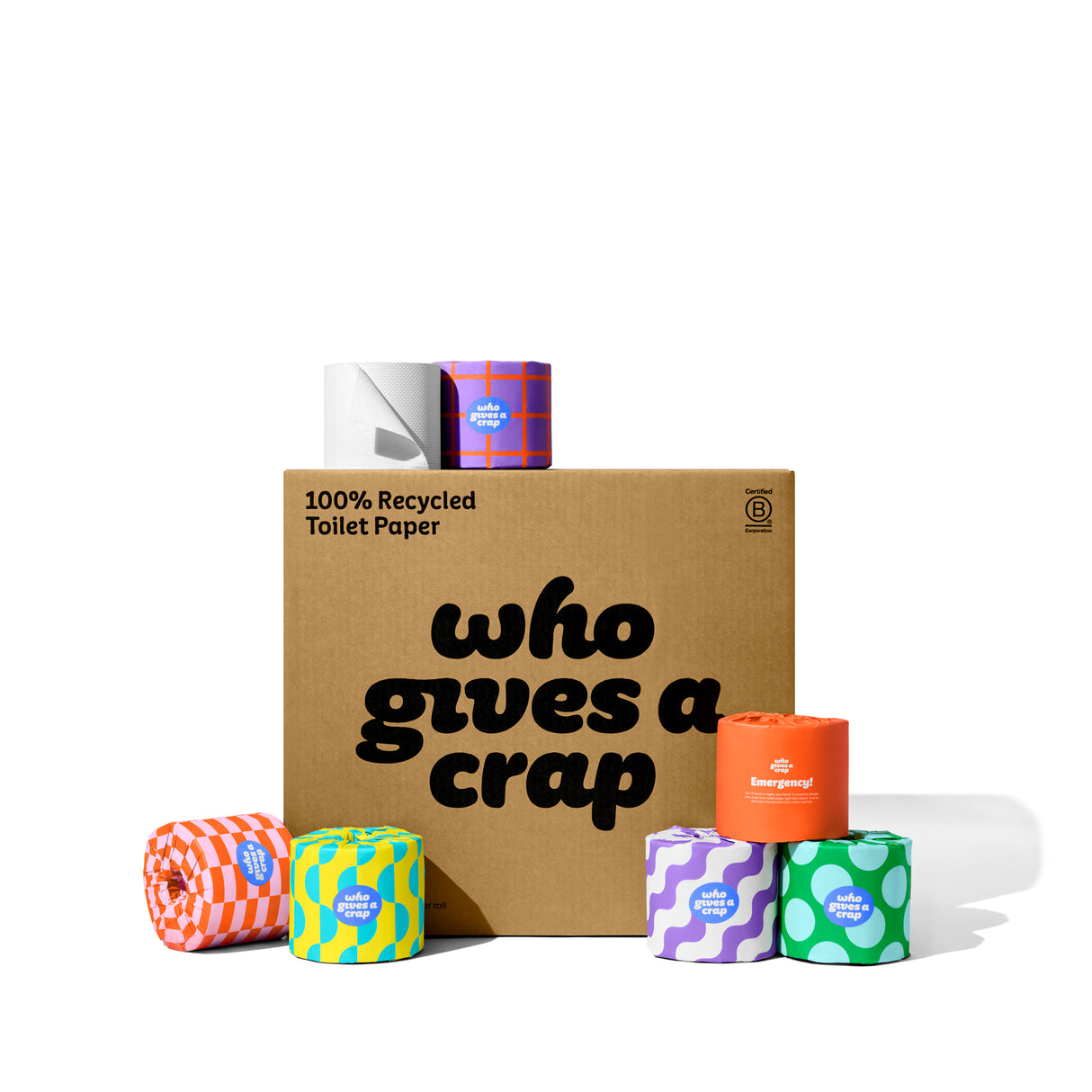 WHO GIVES A CRAP DOUBLE LENGTH TOILET ROLLS (48 rolls)