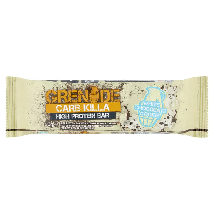 GRENADE WHITE CHOC COOKIE PROTEIN BAR (60g) x 12