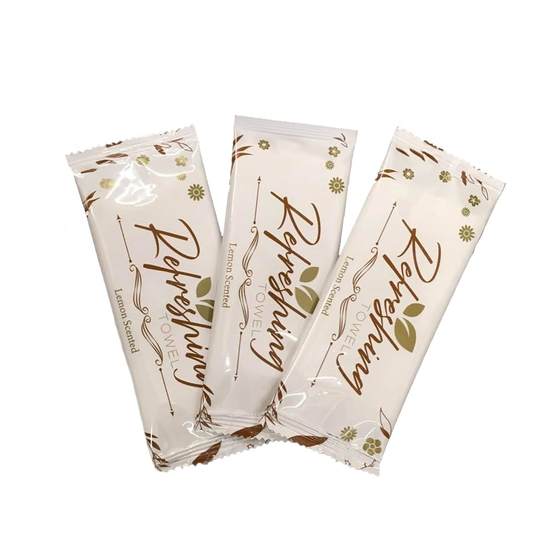 LEMON FRESH WET HAND WIPES TOWELS INDIVIDUALLY WRAPPED (Pack of 1000)