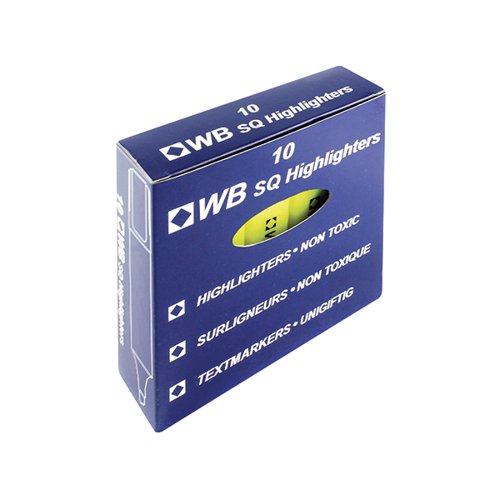 YELLOW HI-GLO HIGHLIGHTER PEN (PACK OF 10) HI2717 819111