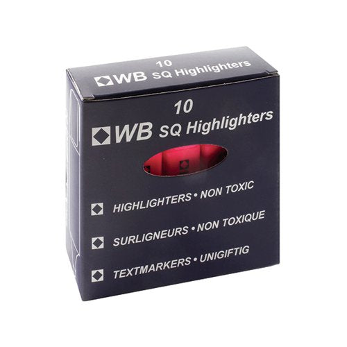 PINK HI-GLO HIGHLIGHTER (PACK OF 10) HI2717 819128