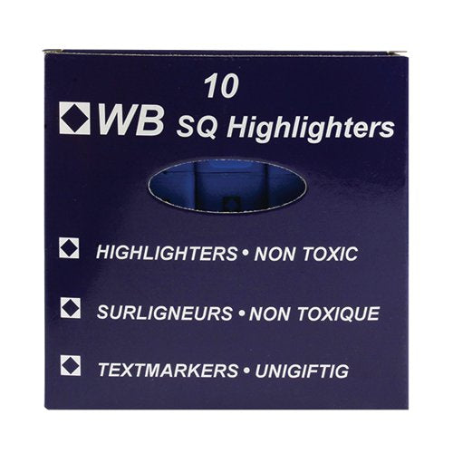 HI-GLO HIGHLIGHTER BLUE (PACK OF 10) 844003