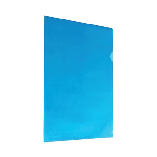 BLUE CUT FLUSH FOLDERS (PACK OF 100) WX01486