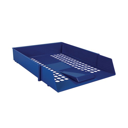 BLUE PLASTIC LETTER TRAY (PACK OF 12) WX10052