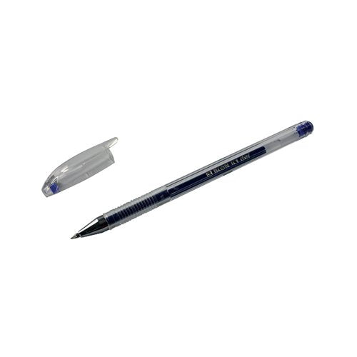 BLUE GEL PENS TRANSPARENT BARREL (PACK OF 10) WX21717