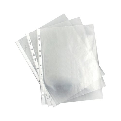 A4 PUNCHED POCKET CLEAR 35 MICRON 270486 (PACK OF 100) WX240