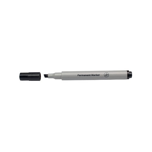 BLACK PERMANENT MARKER CHISEL TIP (PACK OF 10) WX26042A