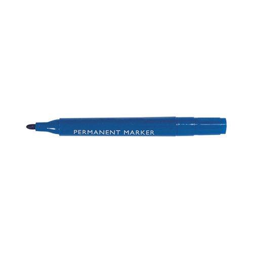 BLUE PERMANENT MARKER BULLET TIP (PACK OF 10) WX26046