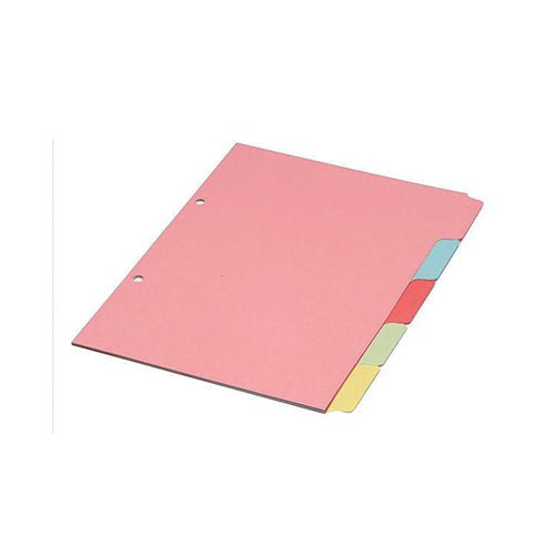 A4 MANILLA DIVIDER 5-PART ASSORTED WX26081