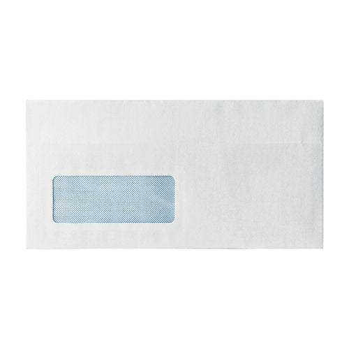 ENVELOPE DL WINDOW 80GSM SELF SEAL WHITE (PACK OF 1000) WX34