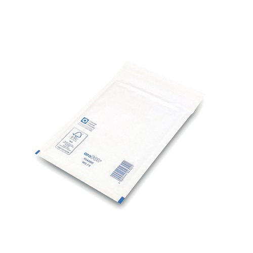 BUBBLE LINED ENVELOPES SIZE 3 150X215MM WHITE (100 PACK) XKF