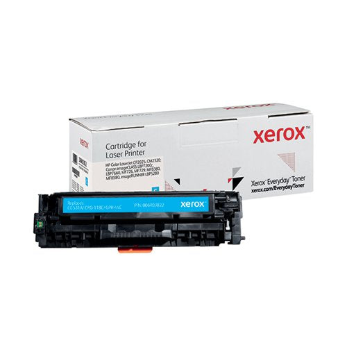 XEROX EVERYDAY REMANUFACTURED TONER CARTRIDGE CYAN FOR HP CC531A 006R03822