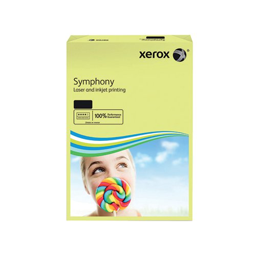 XEROX COPIER A3 SYMPHONY TINTED 80GSM PASTEL YELLOW (PACK OF
