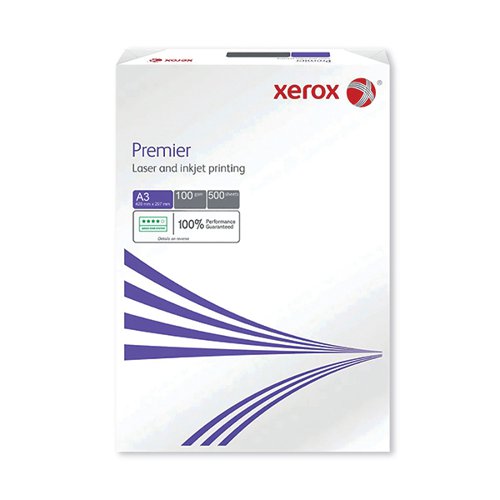 XEROX PREMIER COPIER A3 100GSM WHITE (PACK OF 500) 62305