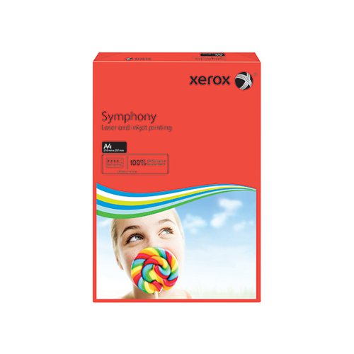 XEROX SYMPHONY A4 PAPER 80GSM DARK RED (PACK OF 500) 003R939
