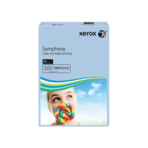XEROX SYMPHONY A4 PAPER 80GSM PASTEL BLUE (PACK OF 500) 003R
