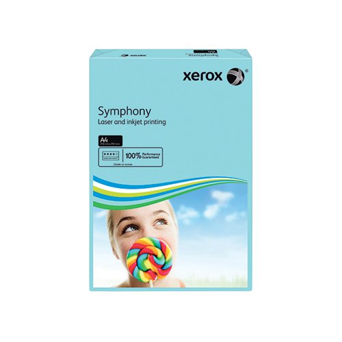 XEROX SYMPHONY A4 PAPER 80GSM MID-BLUE (PACK OF 500) 003R939