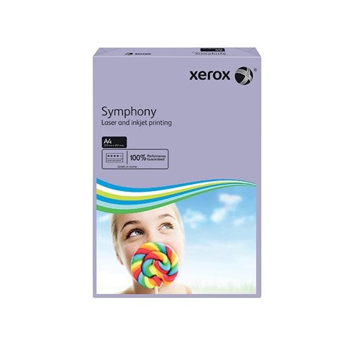 XEROX SYMPHONY A4 PAPER 80GSM MEDIUM TINTS LILAC REAM (PACK