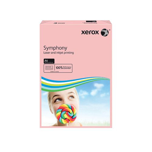 XEROX SYMPHONY A4 PAPER 80GSM PASTEL PINK (PACK OF 500) 003R