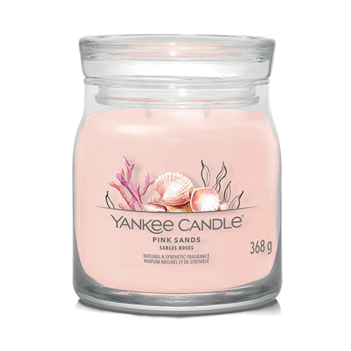 YANKEE CANDLE SIGNATURE MEDIUM JAR 368G PINK SANDS (PACK OF 4) 1629996E