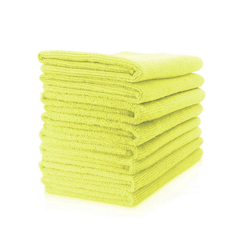 YELLOW MICROFIBRE CLEANING CLOTHS (10-pack)