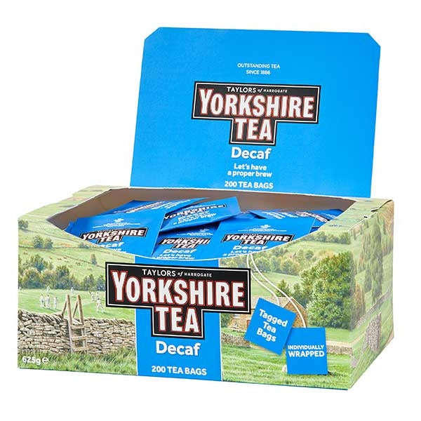 YORKSHIRE DECAF TEA ENVELOPED & TAGGED (200)