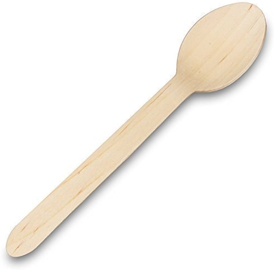 WOODEN DESSERT SPOON x 100