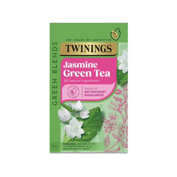 TWININGS ENVELOPED JASMINE GREEN TEA (20 Bags) x 4
