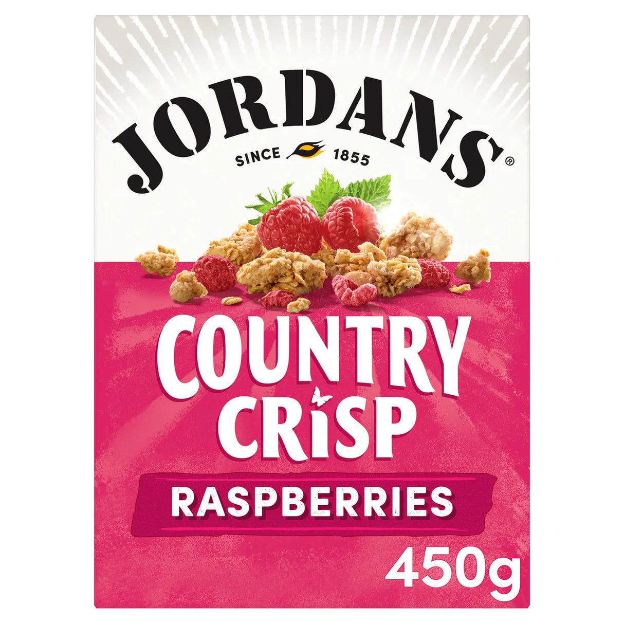 JORDANS COUNTRY CRISP RASPBERRY (450g) x 6