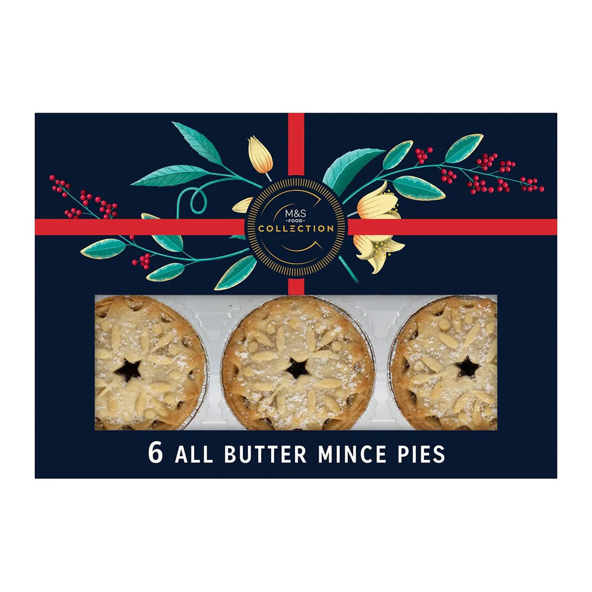 M&S COLLECTION 6 ALL BUTTER MINCE PIES