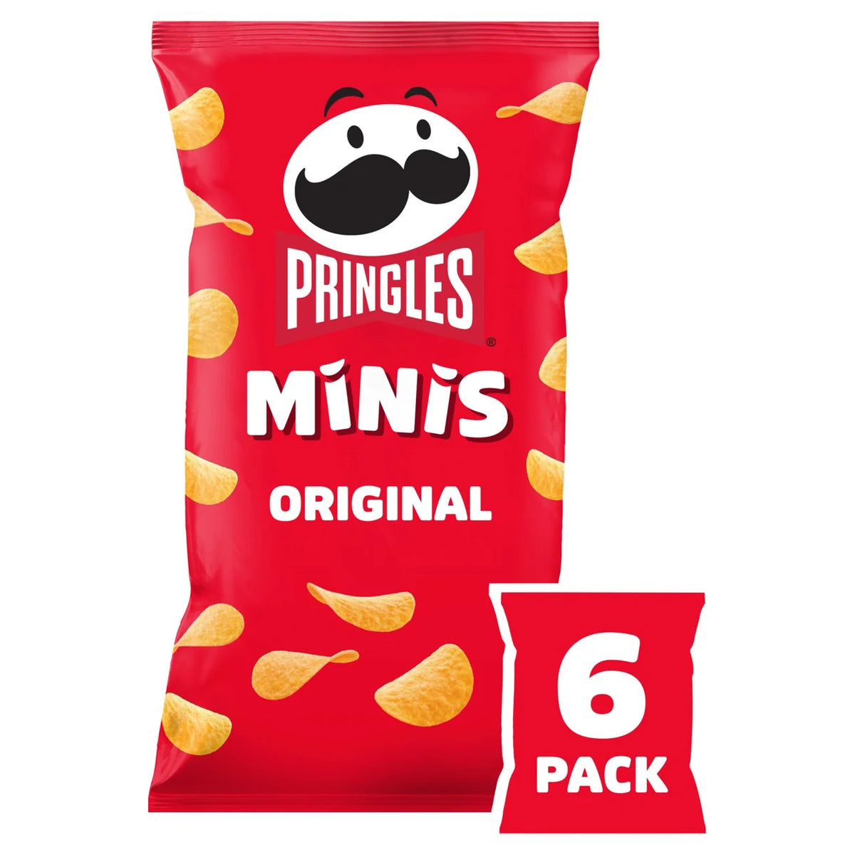 PRINGLES MINI ORIGINAL MULTIPACK CRISPS 6X20G