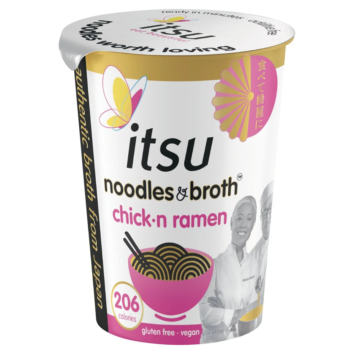 ITSU CHICKEN RAMEN INSTANT NOODLES & BROTH POT 64G