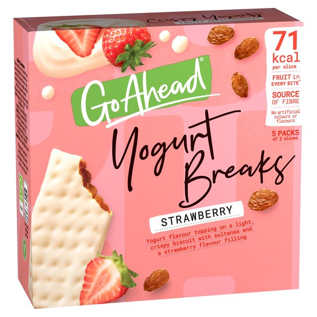 GO AHEAD YOGHURT BREAKS STRAWBERRY (35g) x 24