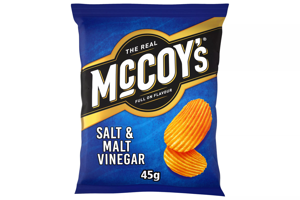 THE REAL McCOY'S RIDGE CUT SALT & MALT VINEGAR x 26