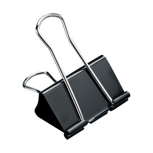 5 STAR OFFICE FOLDBACK CLIPS 51MM BLACK (PACK OF 12)